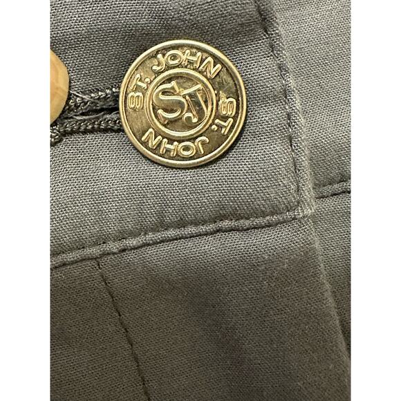 St. John gray wide legs casual pants size 16 - Picture 6 of 10